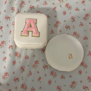 White Jewelry Box and Display dish